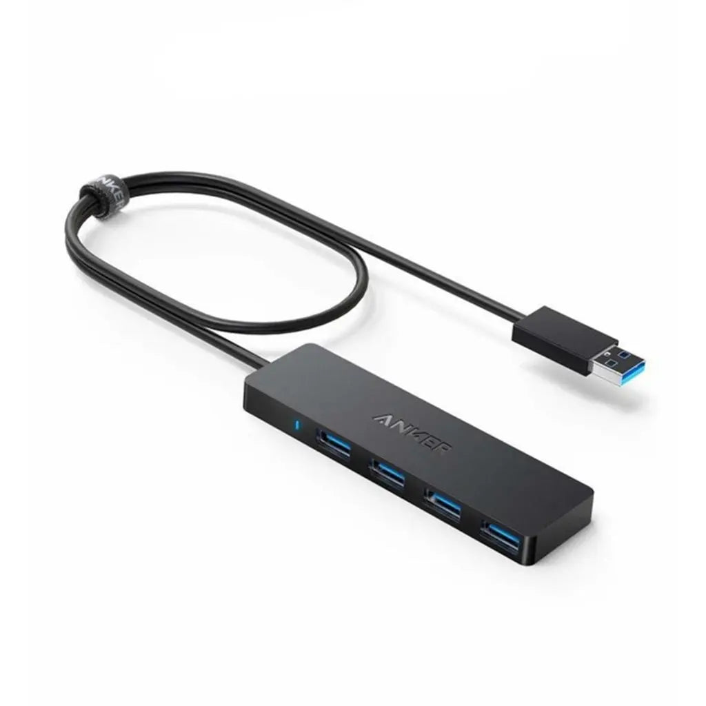 Ultra Slim 4-Port USB 3.0 Data Hub Adapter 0.75ft/2ft Extended Cable