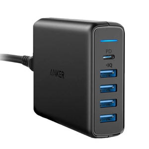 PowerPort 1 PD & 4 USB Charger SG 3 Pin USB C Charger A2056 - Anker Singapore