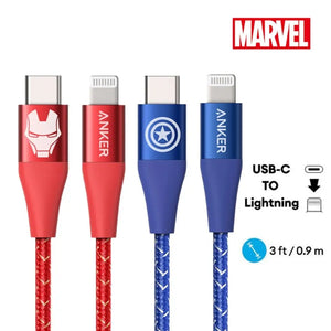 Marvel PowerLine+ II USB-C to Lightning Cable 3ft A9548 - Anker Singapore