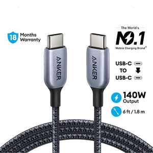 765 USB-C to USB-C Braided Cable 6ft/1.8m 140W A8866