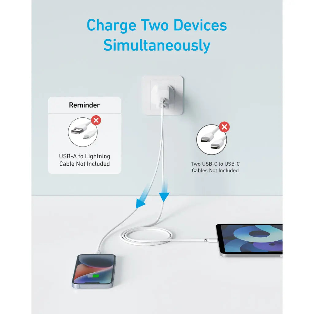 Anker Charger Powerport 20W USB C Gan Charger A2348 - Anker Singapore