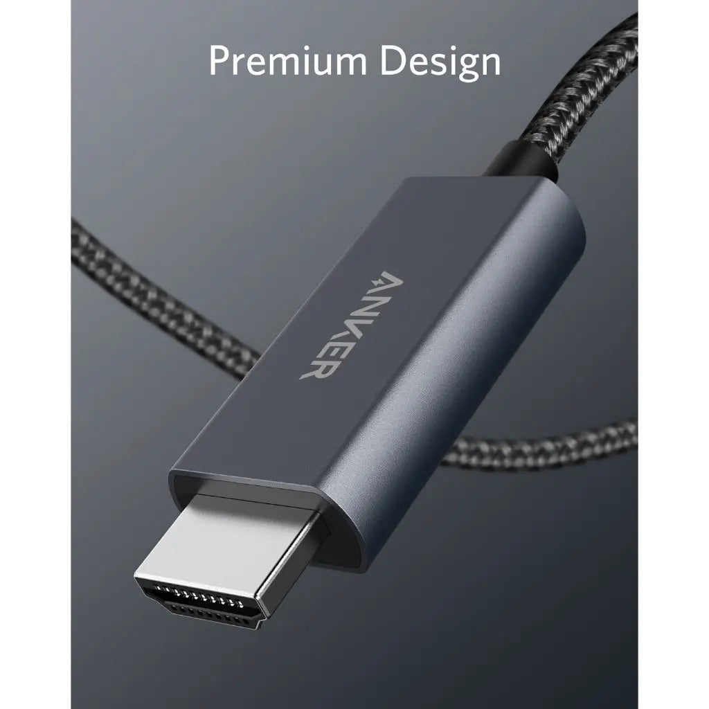 Anker USB-C to HDMI 1.8m / 6ft Nylon Cable 4K 60Hz Video, Simple and Convenient Adapter Cable A8730 Anker Singapore