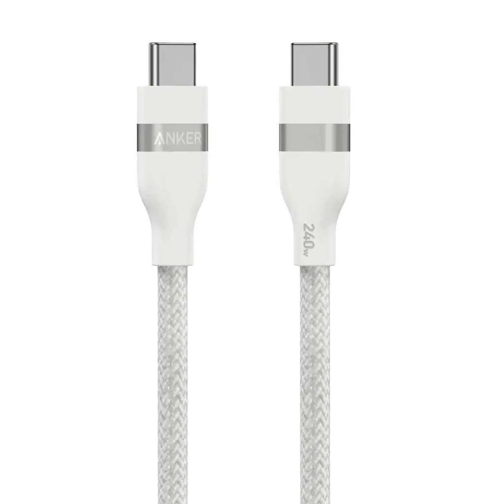 Anker USB-C to USB-C Cable (3ft / 6ft) 240W Upcycled-Braided Fast Charging Cable Type C for iPhone 16 MacBook Pro A82E2 Anker Singapore