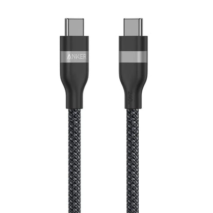 Anker USB-C to USB-C Cable (3ft / 6ft) 240W Upcycled-Braided Fast Charging Cable Type C for iPhone 16 MacBook Pro A82E2 Anker Singapore