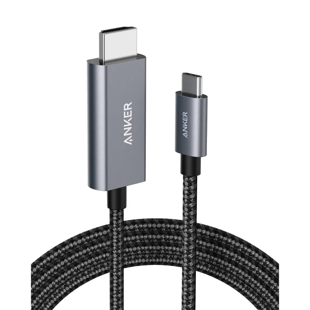 Anker USB-C to HDMI 1.8m / 6ft Nylon Cable 4K 60Hz Video, Simple and Convenient Adapter Cable A8730 Anker Singapore