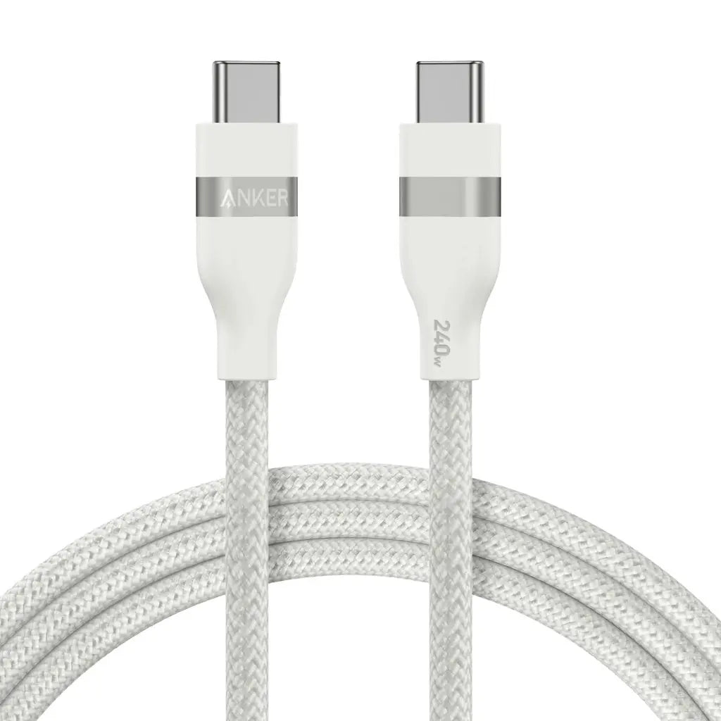 Anker USB-C to USB-C Cable (3ft / 6ft) 240W Upcycled-Braided Fast Charging Cable Type C for iPhone 16 MacBook Pro A82E2 Anker Singapore