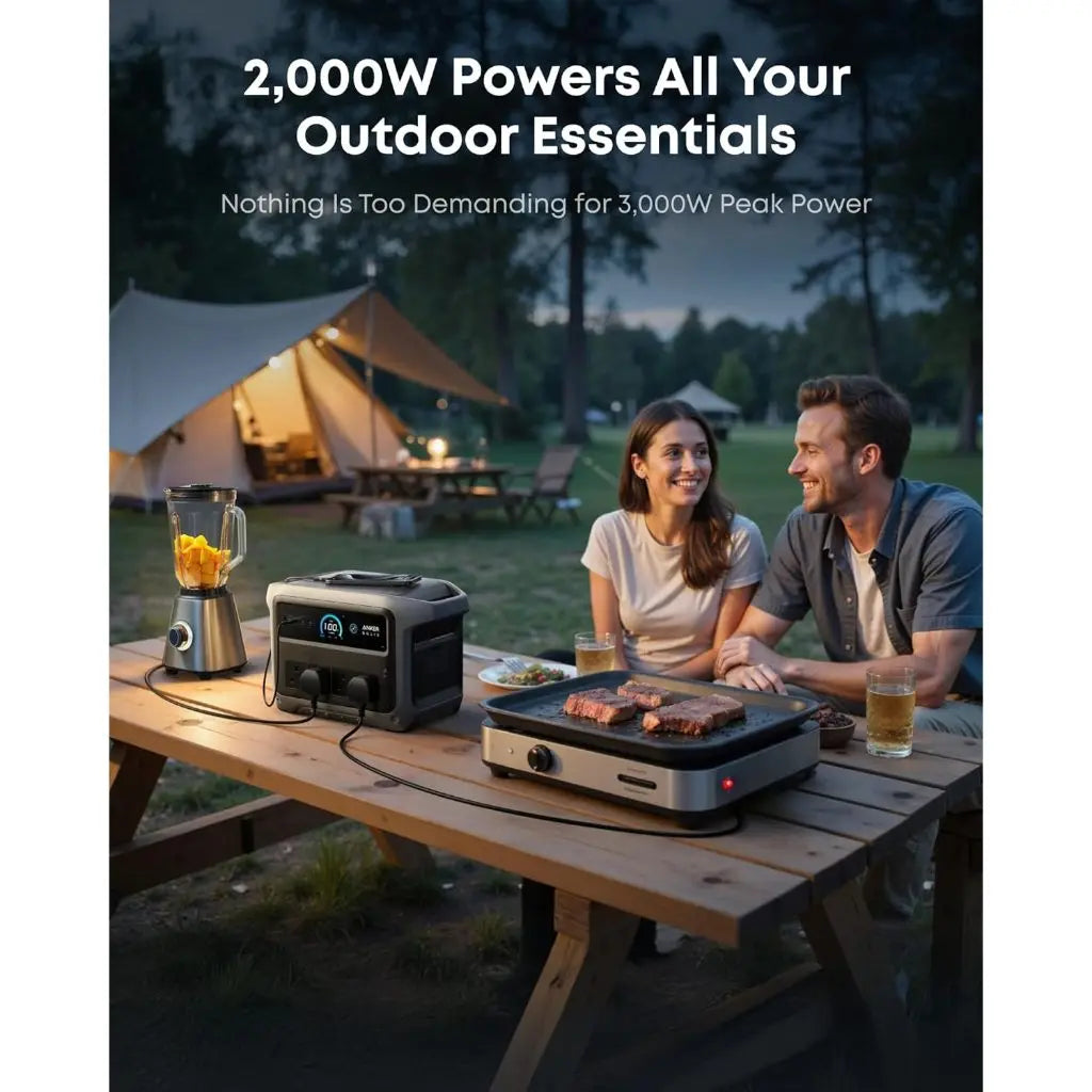 Anker SOLIX C1000 Gen 2 Portable Power Station 1024Wh 2000W (Peak 3000W) 9-Port Generator A1763 Anker Singapore