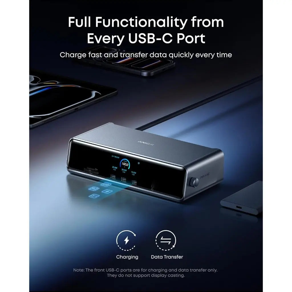 Anker Prime Docking Station (14-in-1, Triple Display, DisplayLink) with DL7400 A83B3 Anker Singapore