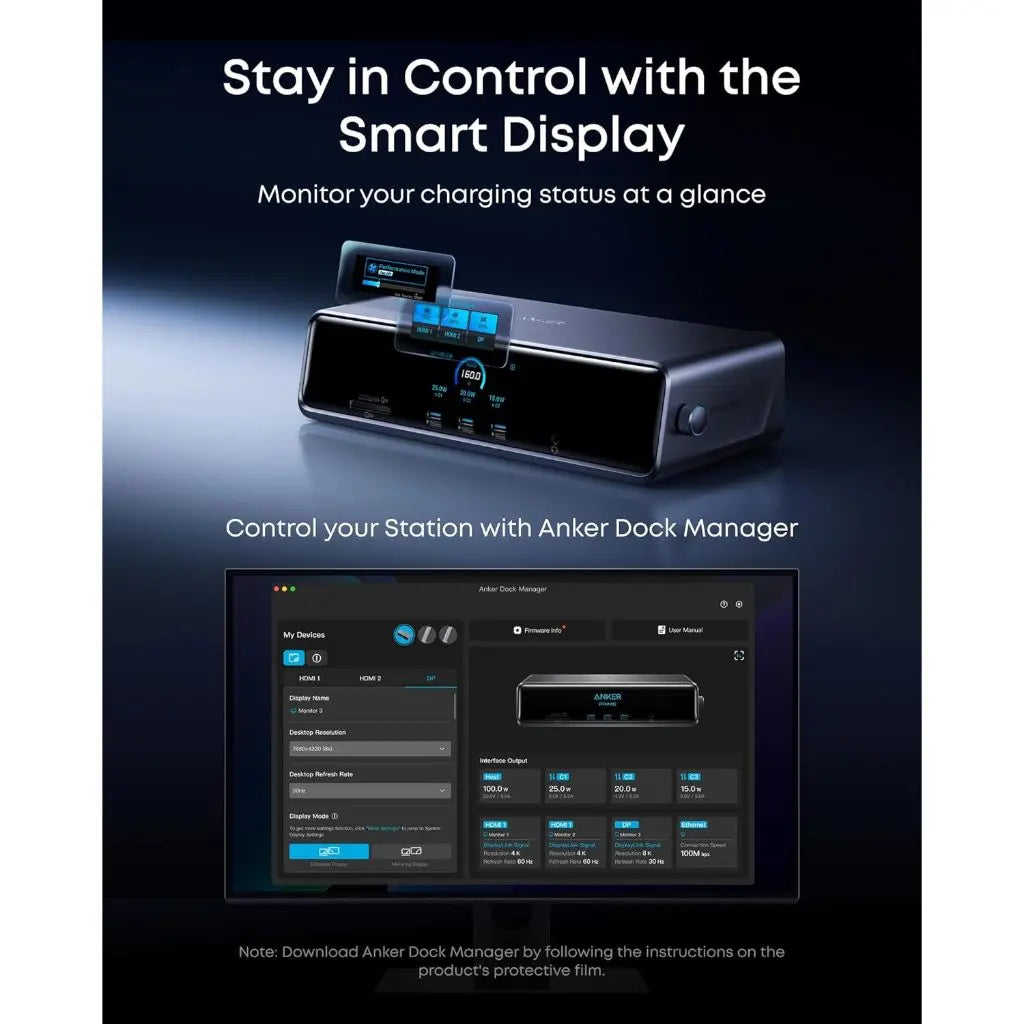 Anker Prime Docking Station (14-in-1, Triple Display, DisplayLink) with DL7400 A83B3 Anker Singapore