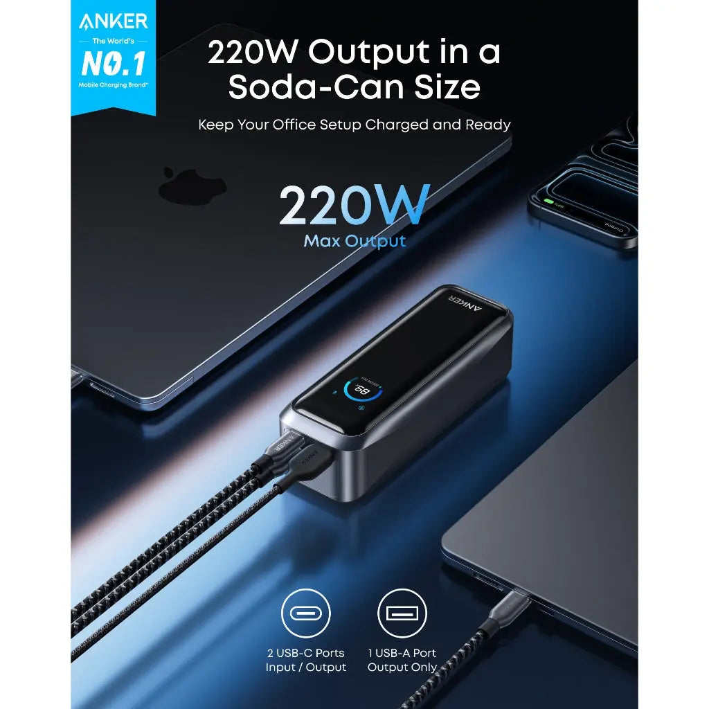 Anker Prime Power Bank 20100mAh 3-Port 220W Laptop Portable Charger