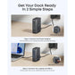 Anker Nano 13-in-1 Docking Station 4K Triple Display 100W Fast Charger Built-In Detachable Hub A83C3 ---