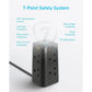 Anker Tower Extension 12-in-1 AC Outlet Power Strip 20W Extension Plug with Surge Protection A9185 ---