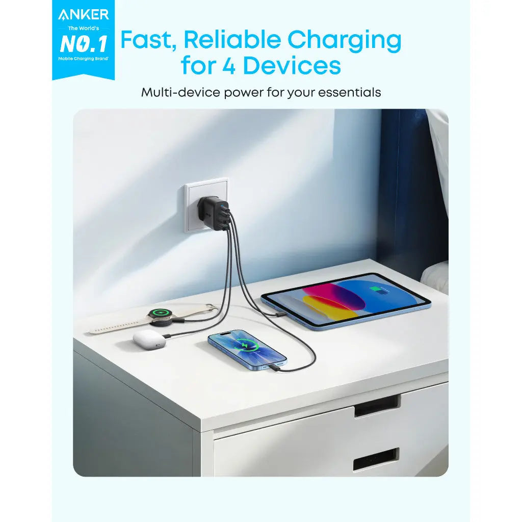 [Bundle Deal] Anker MagGo Slim 10000mAh Qi2 15W CCC Power Bank + Anker Zolo 50W 4-Port USB-C Charger ---