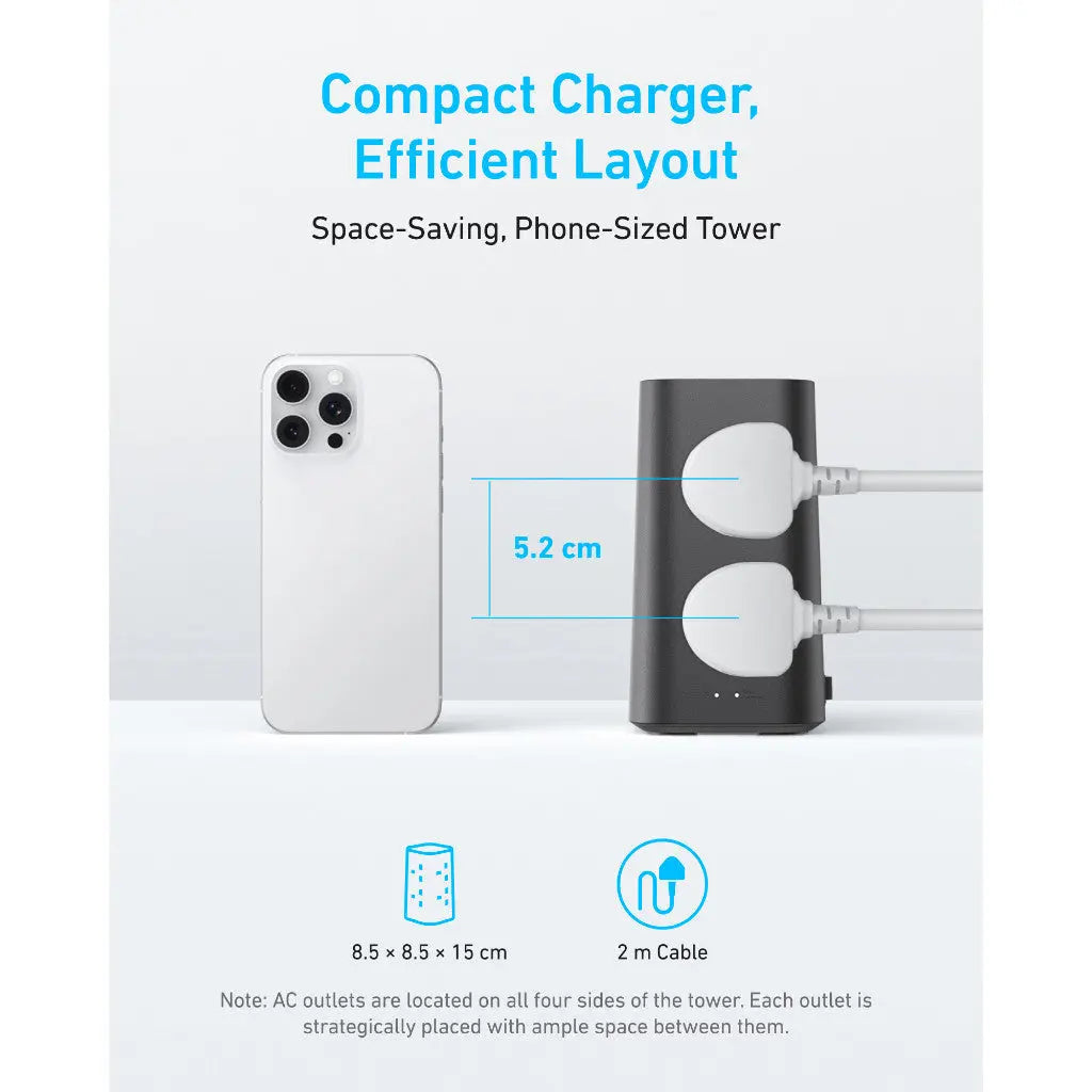 Anker Tower Extension 12-in-1 Power Strip 20W Extension Plug A9185 Tech House