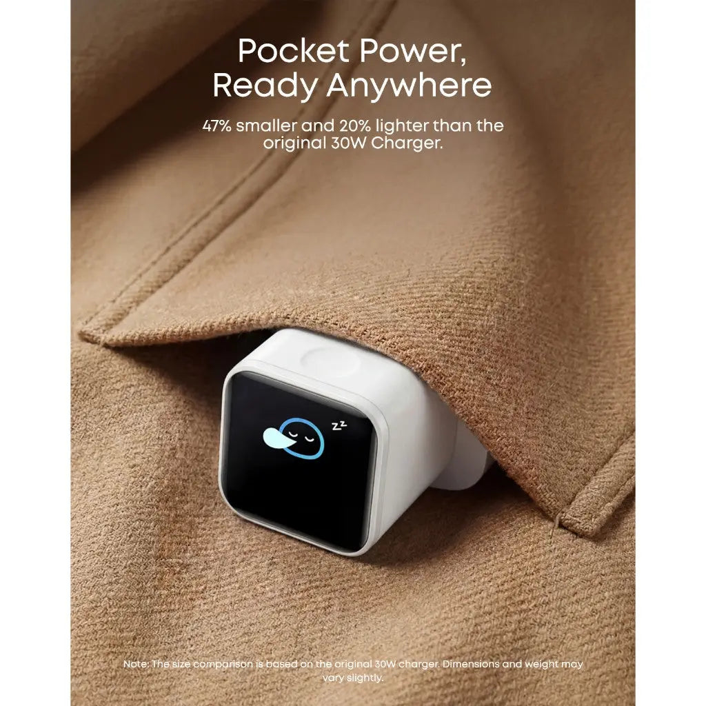 Anker Nano Charger 45W Fast Charging Smart Display Compact USB C Charger A121D ---