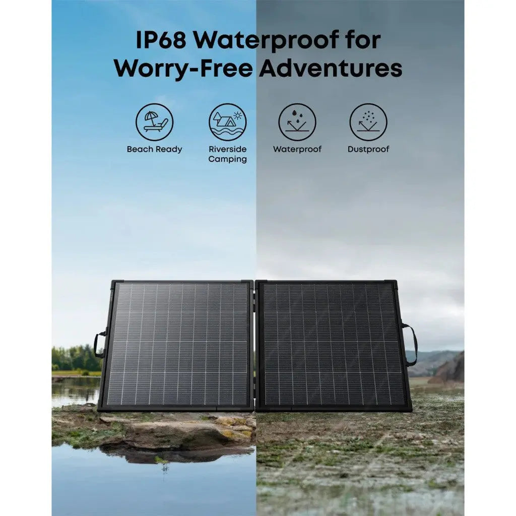Anker SOLIX PS200 Bifacial Portable Solar Panel 200W Foldable Solar Charger AS320 ---