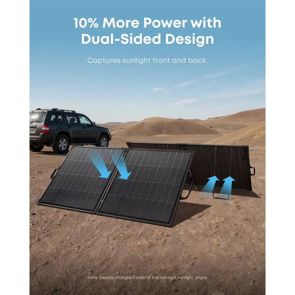 Anker SOLIX PS200 Bifacial Portable Solar Panel 200W Foldable Solar Charger AS320 ---