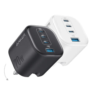 Anker Zolo Charger 70W Fast Charging 4-Port GaN USB C Compact Foldable Charger A121C Tech House