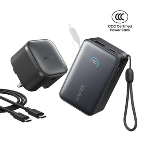 [Bundle Deal] Anker Nano 10000mAh 45W Built-In Retractable USB-C Cable CCC Power Bank + Anker Nano 45W USB-C Charger Tech House