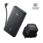 [Bundle Deal] Anker Zolo 10000mAh 22.5W Built-in USB-C Cable CCC Power Bank + Anker PowerPort III 20W USB-C Charger ---