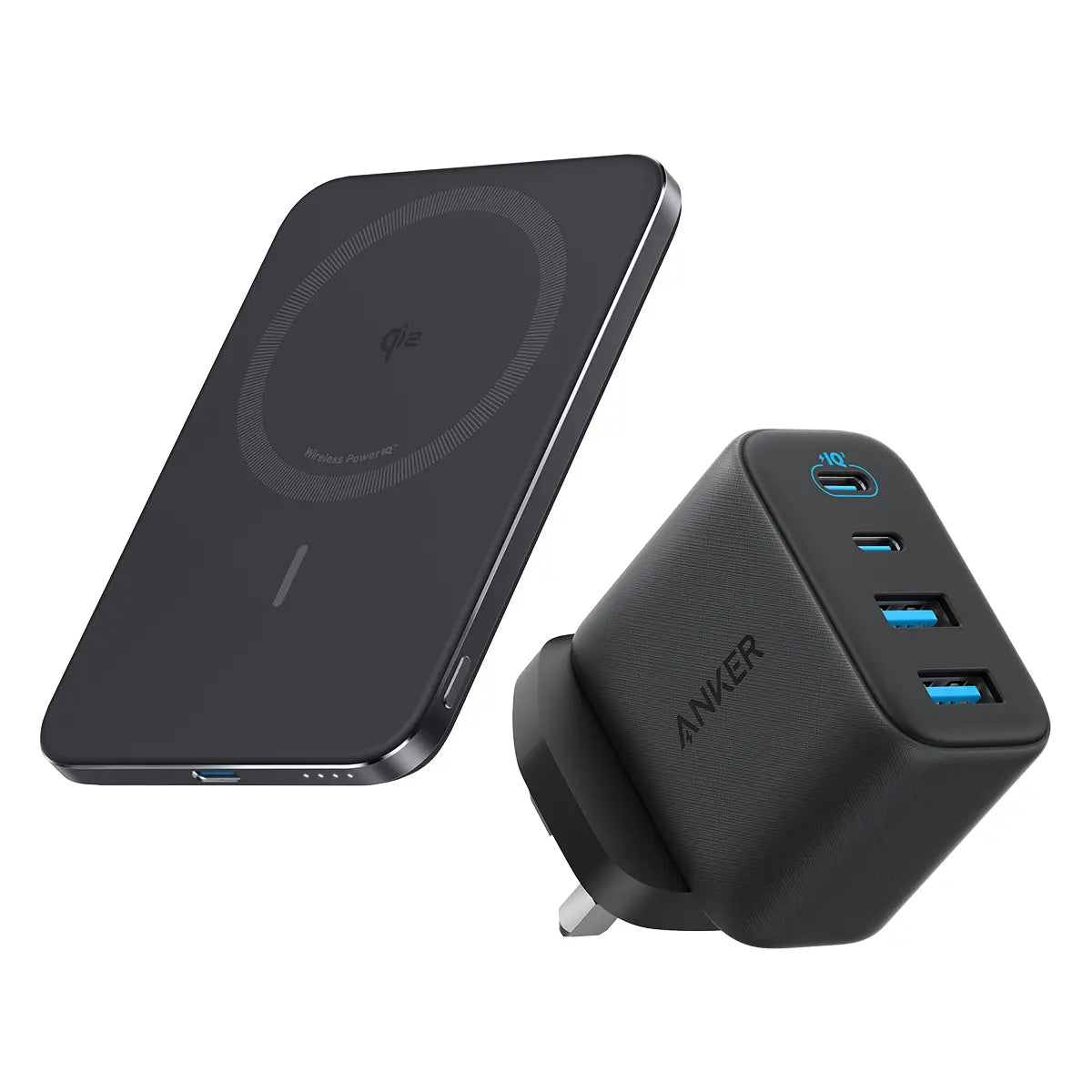 [Bundle Deal] Anker MagGo Nano Ultra-Slim 5000mAh Qi2 15W Power Bank + Anker Zolo 50W 4-Port USB-C Charger Tech House