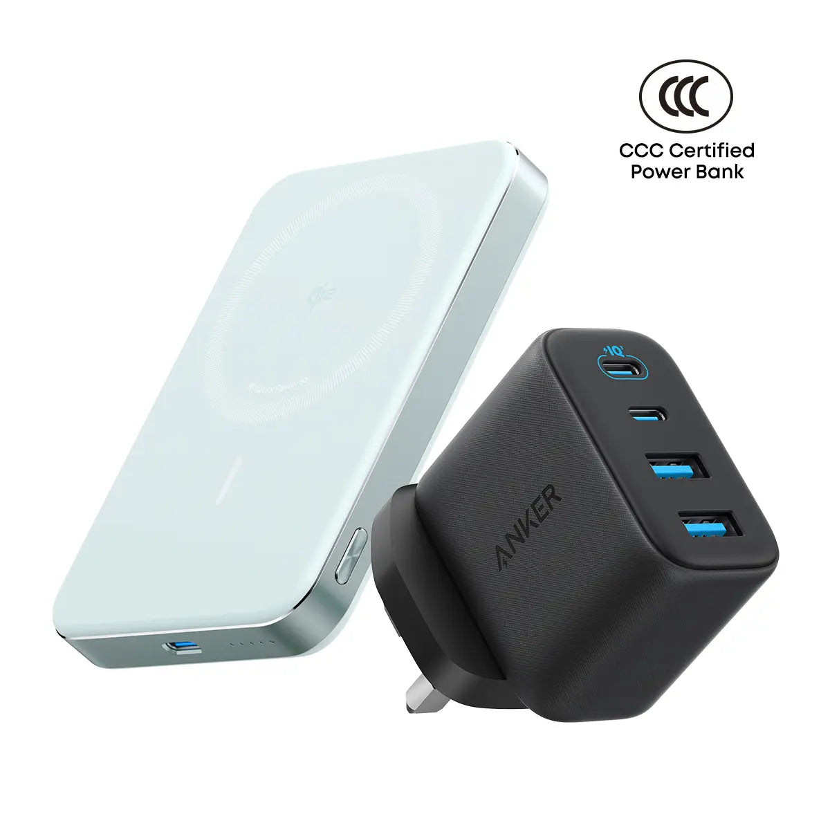 [Bundle Deal] Anker MagGo Slim 10000mAh Qi2 15W CCC Power Bank + Anker Zolo 50W 4-Port USB-C Charger Tech House