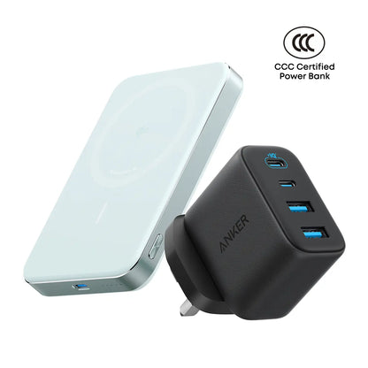 [Bundle Deal] Anker MagGo Slim 10000mAh Qi2 15W CCC Power Bank + Anker Zolo 50W 4-Port USB-C Charger Tech House
