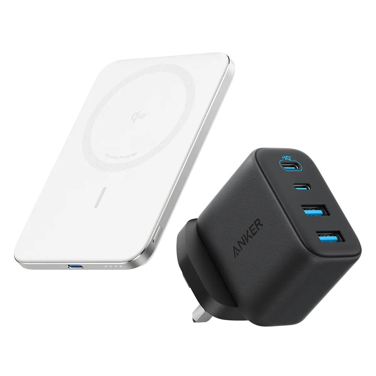 [Bundle Deal] Anker MagGo Nano Ultra-Slim 5000mAh Qi2 15W Power Bank + Anker Zolo 50W 4-Port USB-C Charger Tech House