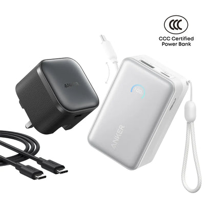 [Bundle Deal] Anker Nano 10000mAh 45W Built-In Retractable USB-C Cable CCC Power Bank + Anker Nano 45W USB-C Charger Tech House