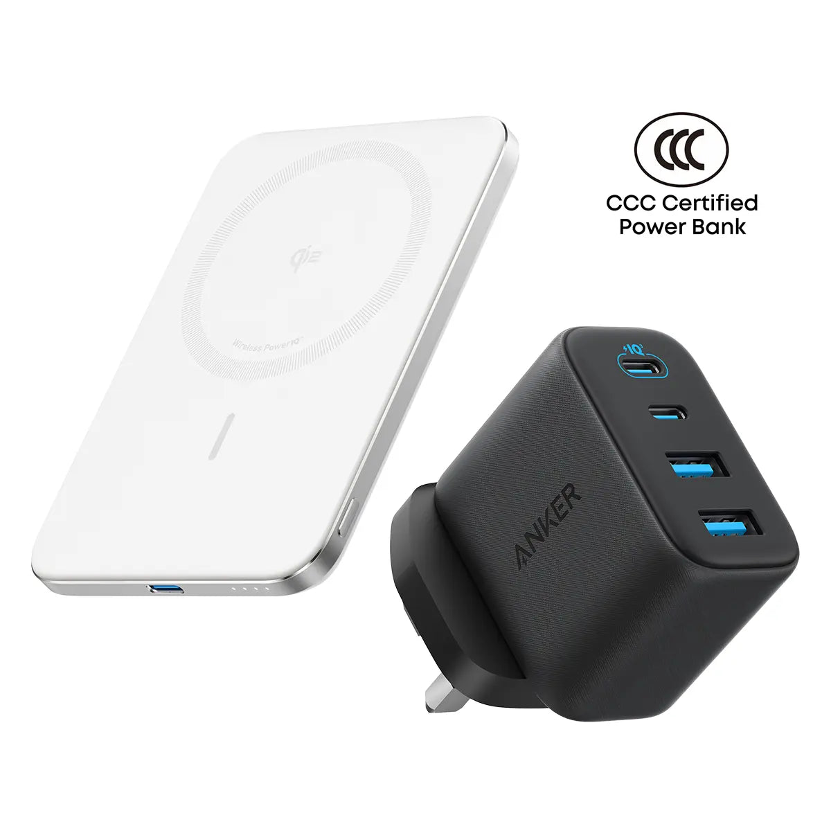 [Bundle Deal] Anker MagGo Nano Ultra-Slim 5000mAh Qi2 15W Power Bank + Anker Zolo 50W 4-Port USB-C Charger Tech House